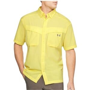 Under Armour Men's Bright Yellow Casual Shirt